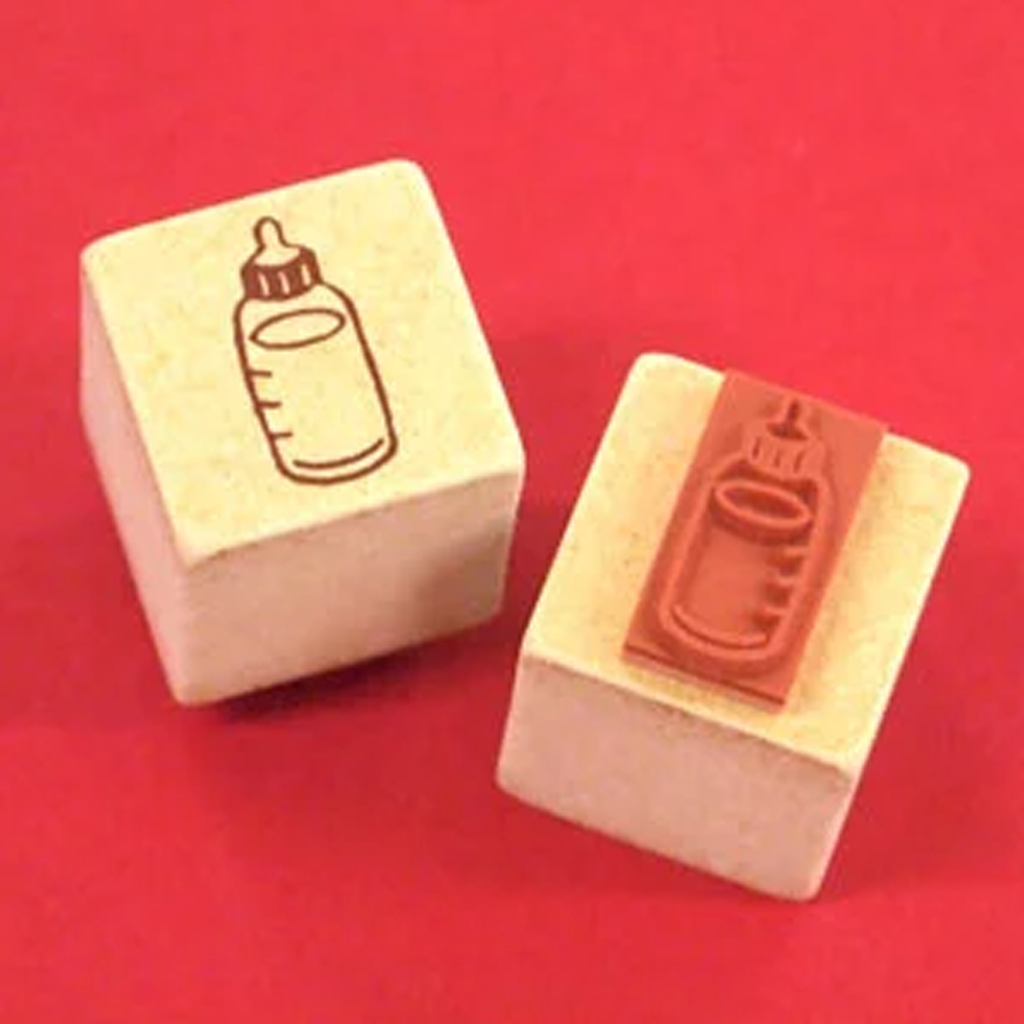 Hanko Petamp Rubber Stamp Baby Bottle