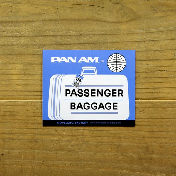 Traveler&#39;s Factory Suitcase Sticker Pan Am Baggage Label Pattern