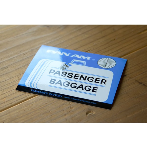 Traveler&#39;s Factory Suitcase Sticker Pan Am Baggage Label Pattern
