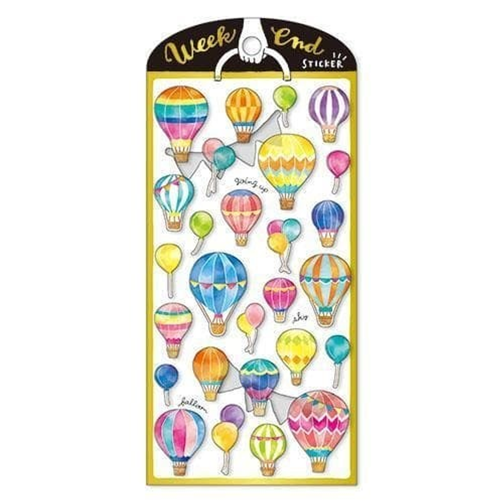 Mind Wave Weekend Sticker Air Balloon