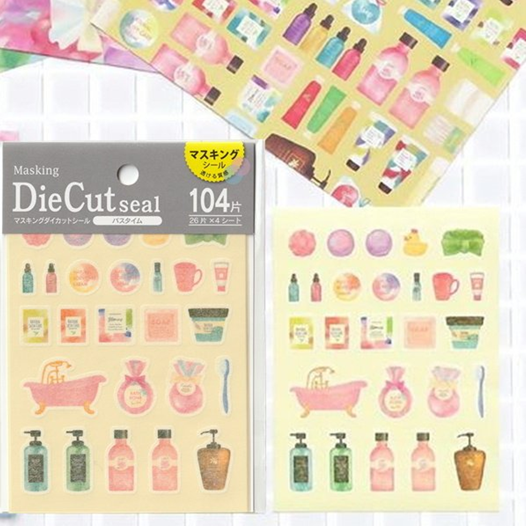 Kyowa Die Cut Sticker Bath Time