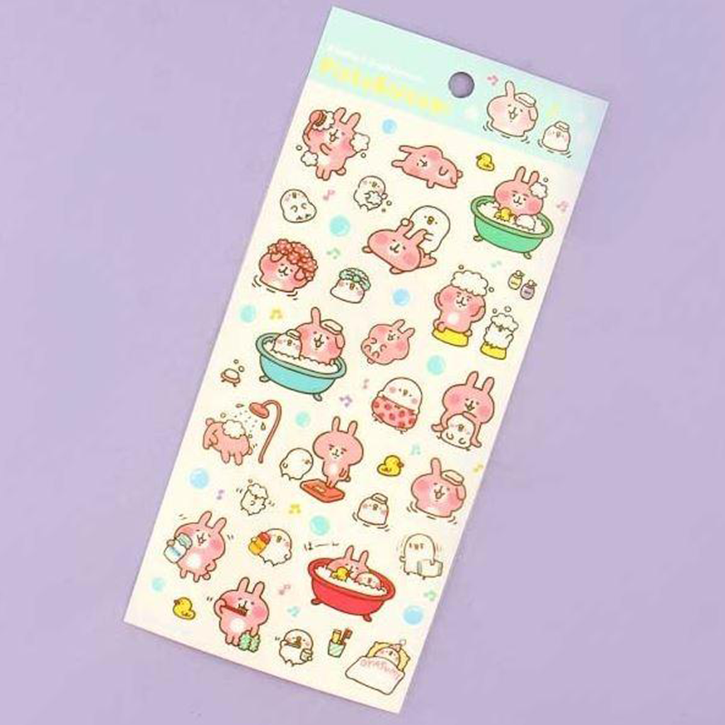 Gakken Sta:Ful Transparent Sticker - Kanahei Bath Time