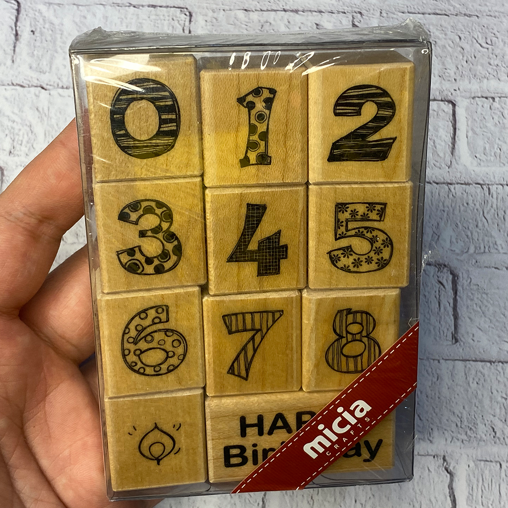 Micia Rubber Stamp - Birthday Set