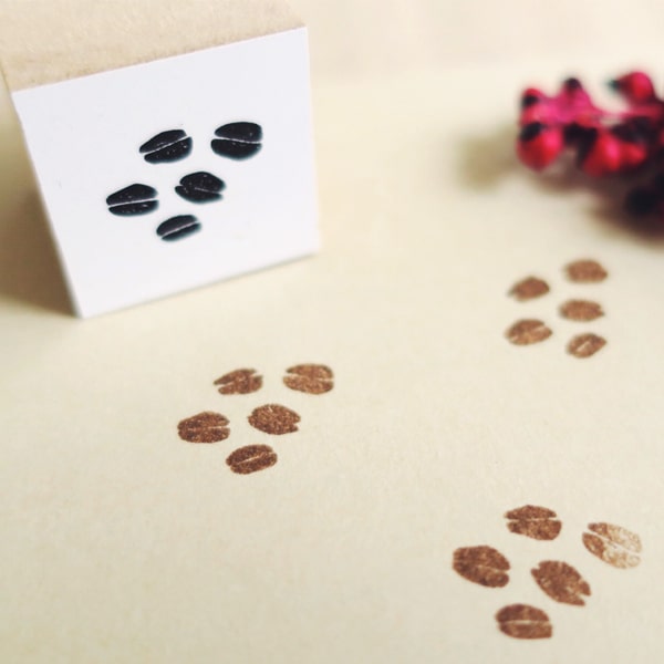 36 Sublo Coffee Rubber Stamp - Bean