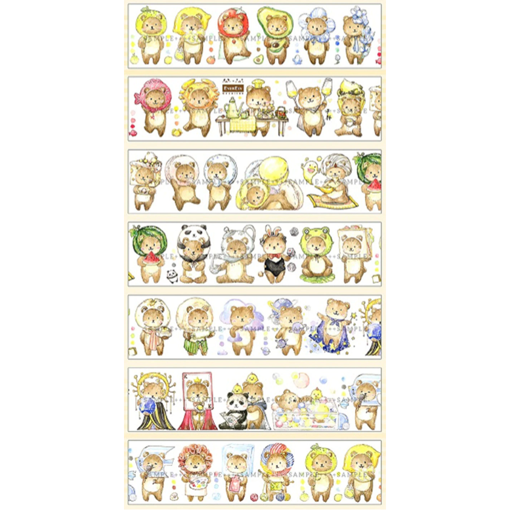 Ever &amp; Ein Panda &amp; Bear Washi Sampler