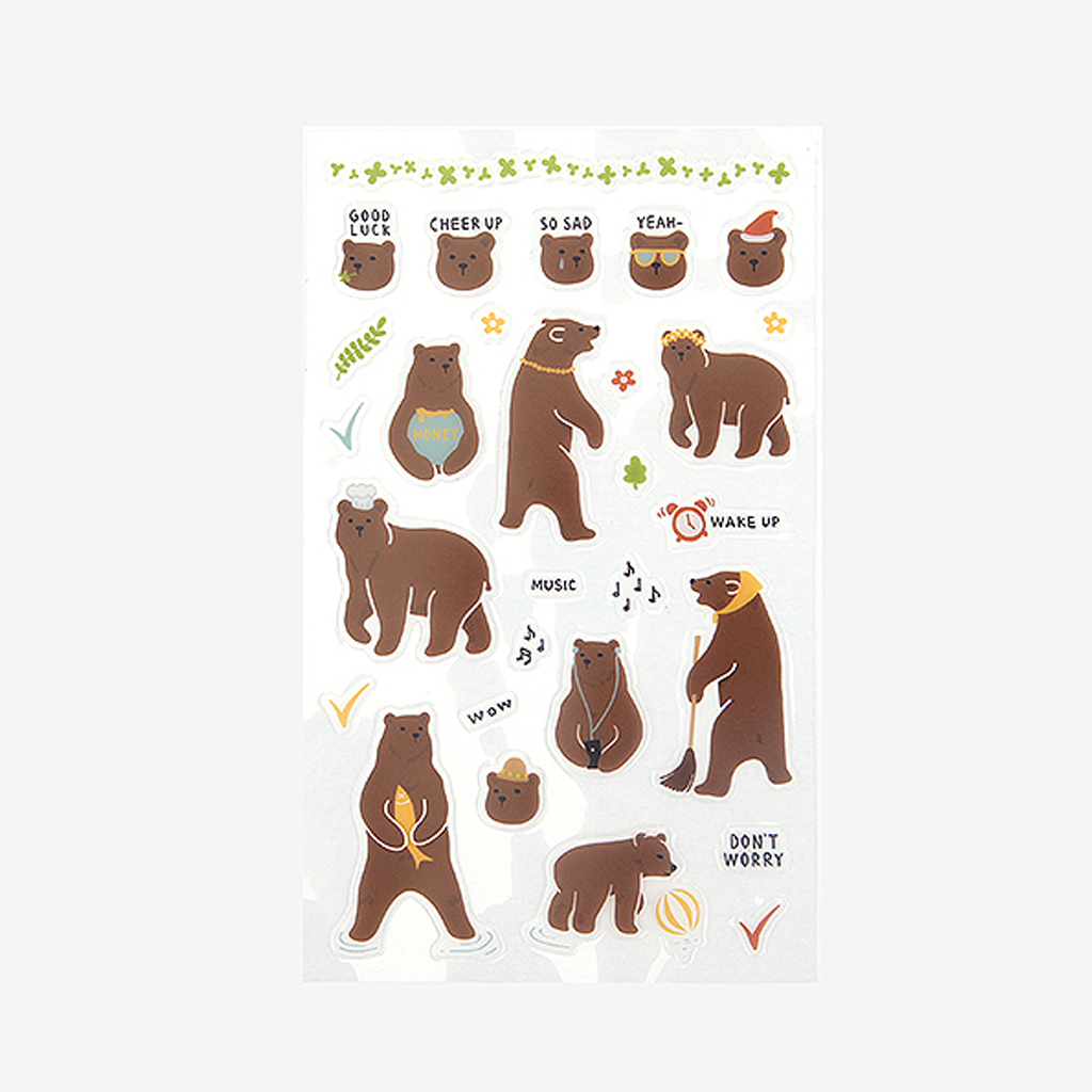 Dailylike Daily Sticker - The Bear