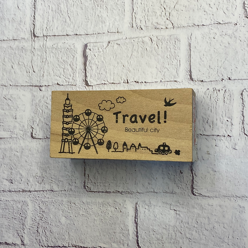 Season Rubber Stamp - Travel Beautiful City