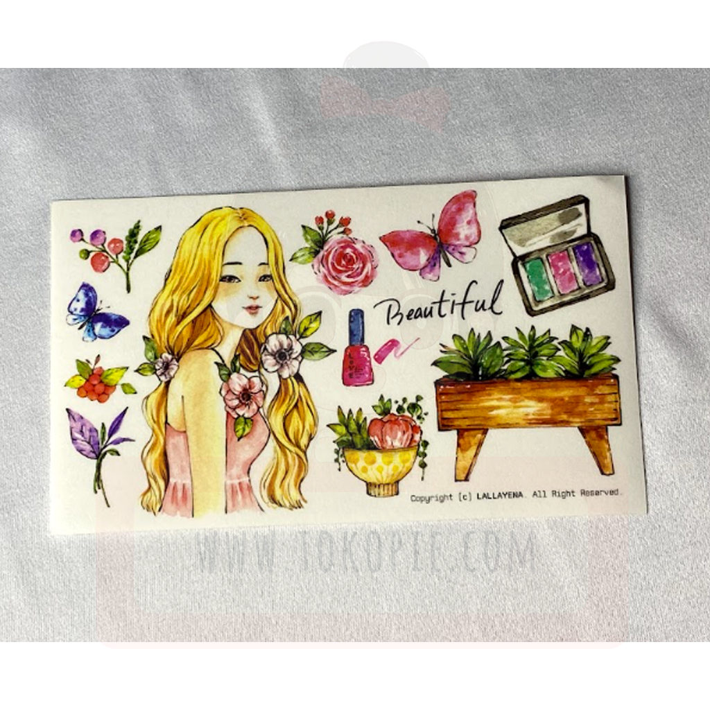 Lallayena Decoration Sticker - Beautiful Girl