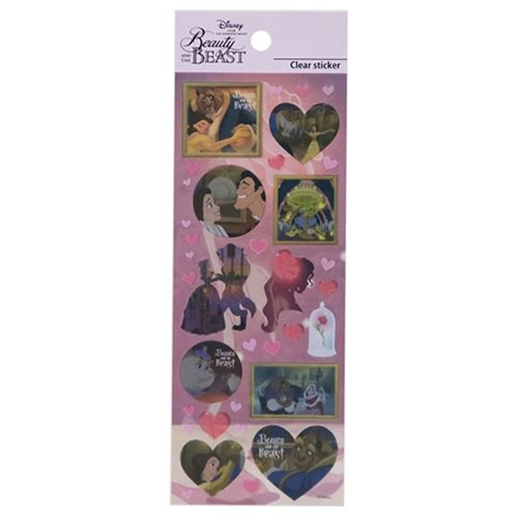 Disney Beauty And The Beast Clear Sticker