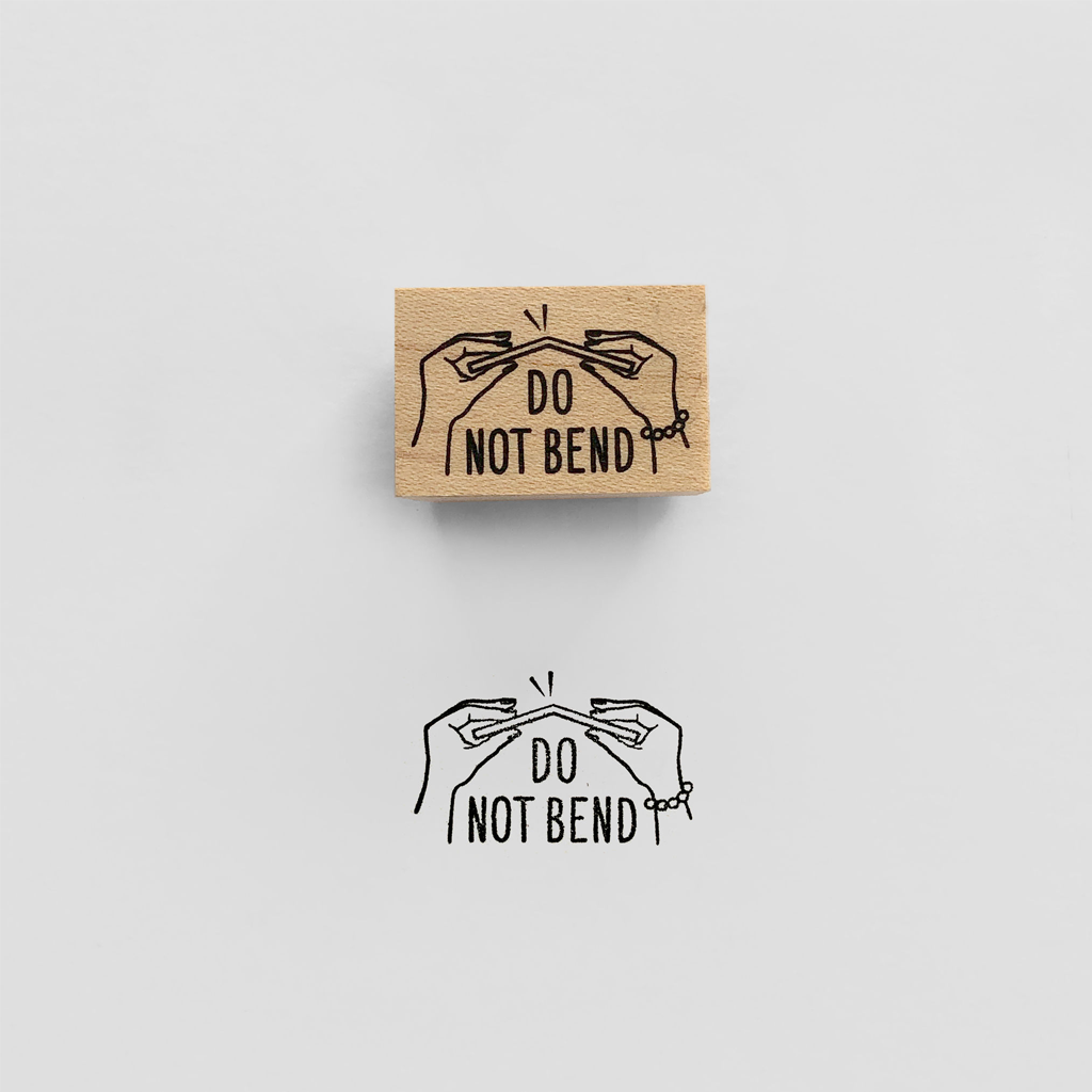 Knoopworks Rubber Stamp - Do Not Bend