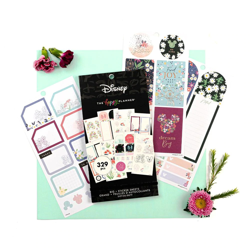 The Happy Planner Disney Mickey &amp; Minnie Mouse Floral Value Pack Stickers - Big