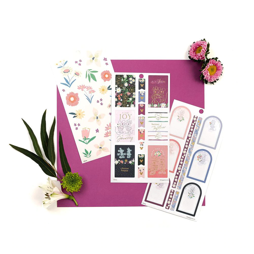 The Happy Planner Disney Mickey &amp; Minnie Mouse Floral Value Pack Stickers - Big