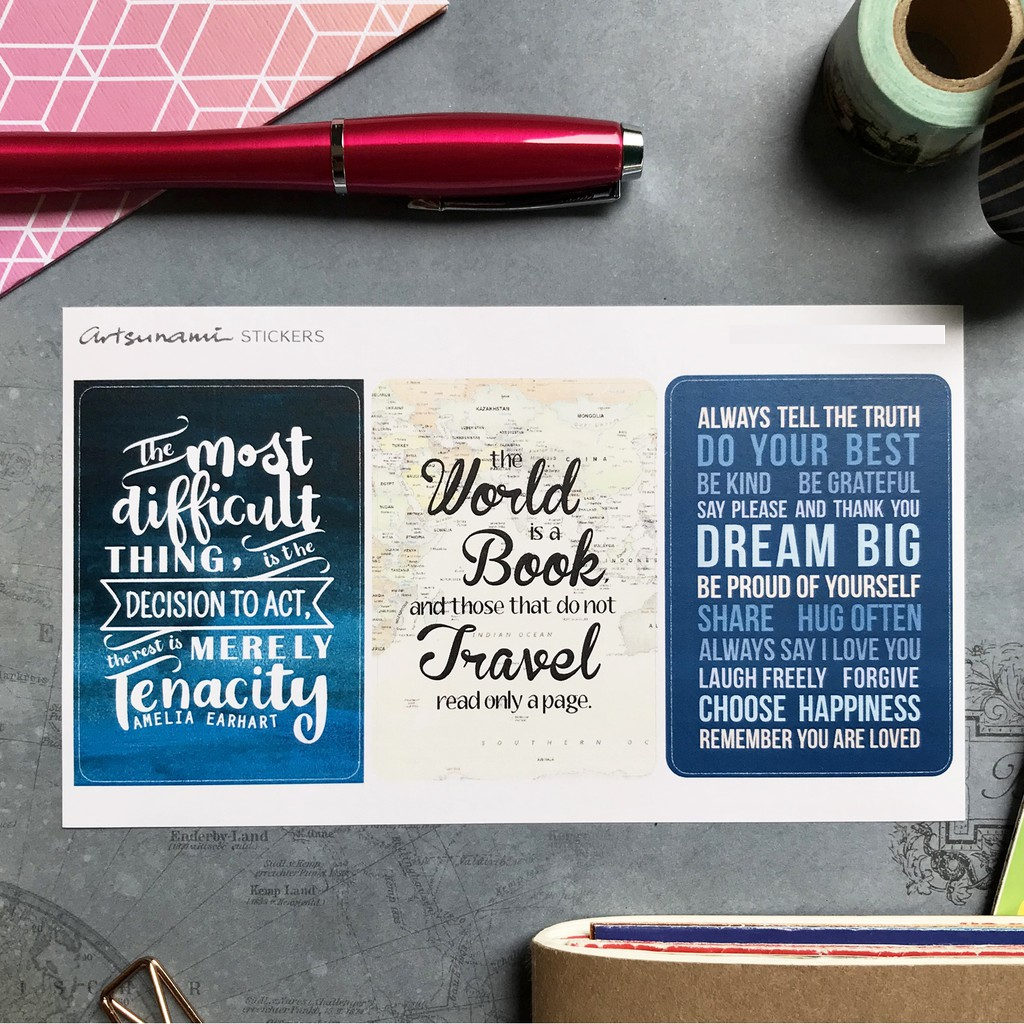 Artsunami Planner Sticker Big Quotes Value Pack