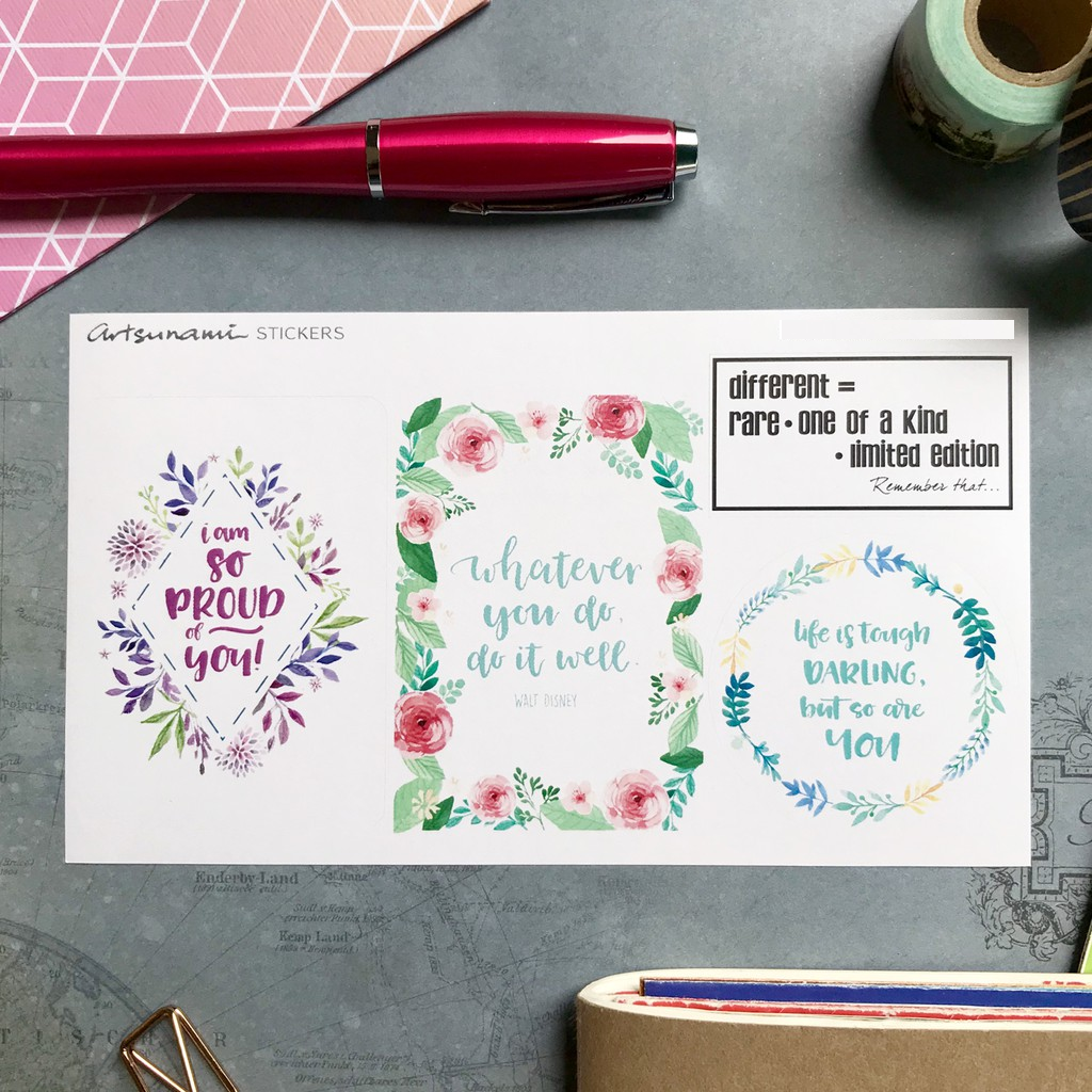 Artsunami Planner Sticker Big Quotes Value Pack