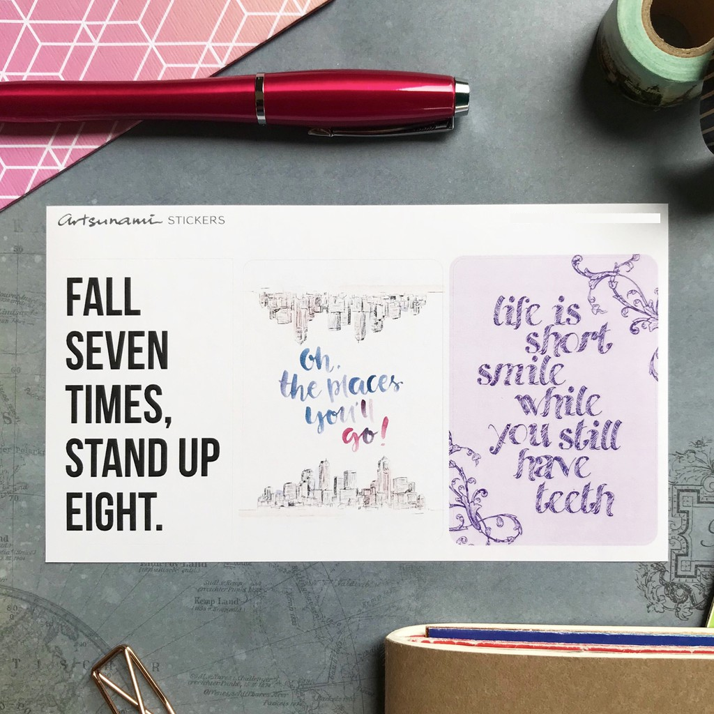 Artsunami Planner Sticker Big Quotes Value Pack