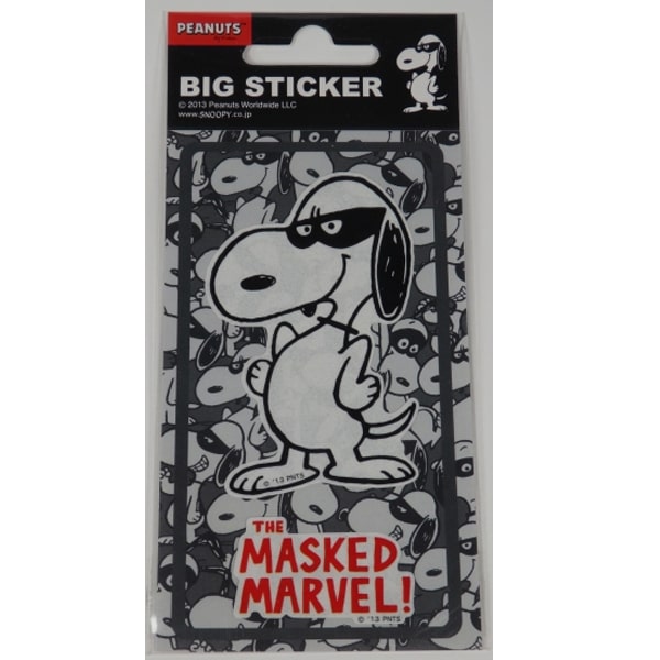 Peanuts Snoopy Big Sticker The Masked Marvel
