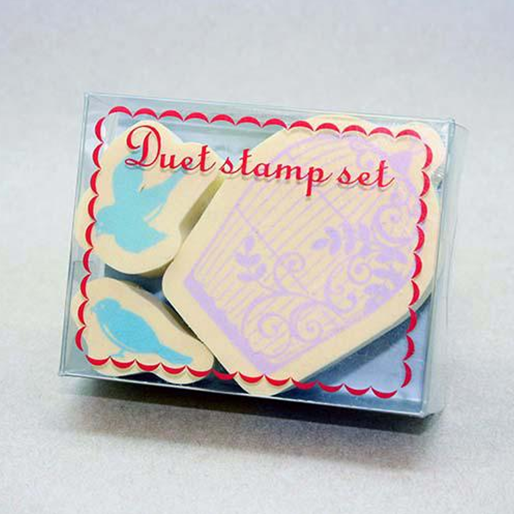 Kodomo No Kao Duet Stamp Set - Birds