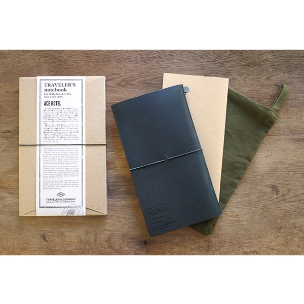 Traveler&#39;s Factory X Ace Hotel Notebook Regular Size Black