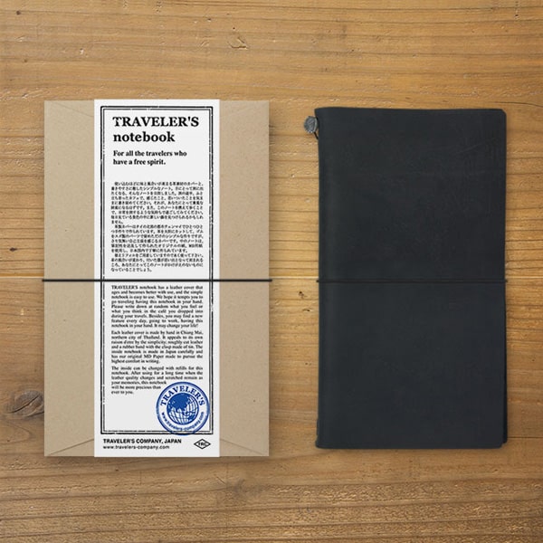 Traveler's Notebook Regular Size Leather Cover Starter Pack Set