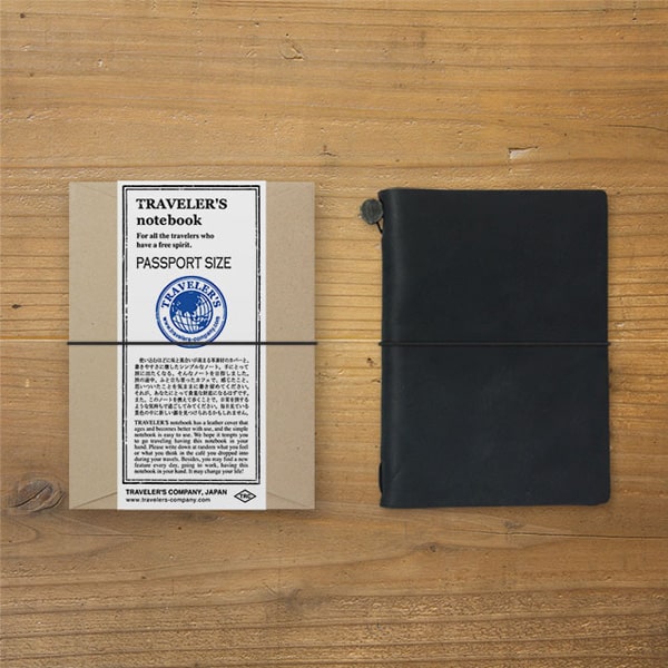 Traveler's Notebook Leather Cover Starter Pack Set Passport Size