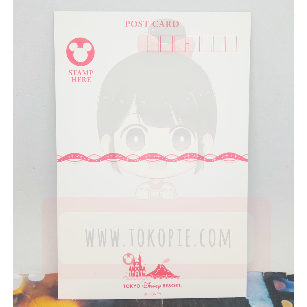 Tokyo Disney Resort Black Postcard