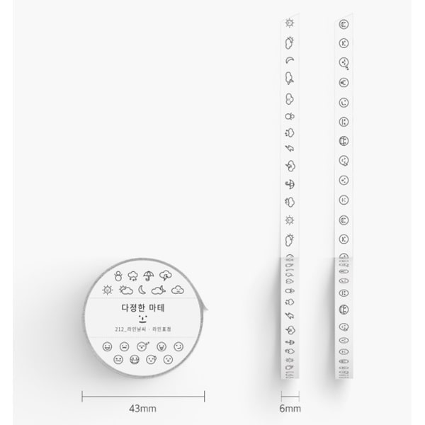 Rihoon Masking Tape - Emoji