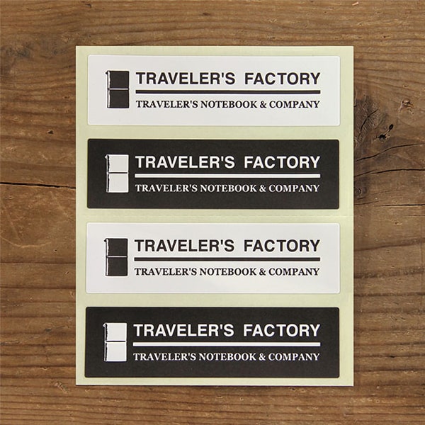 Traveler's Factory Sticker Black And White