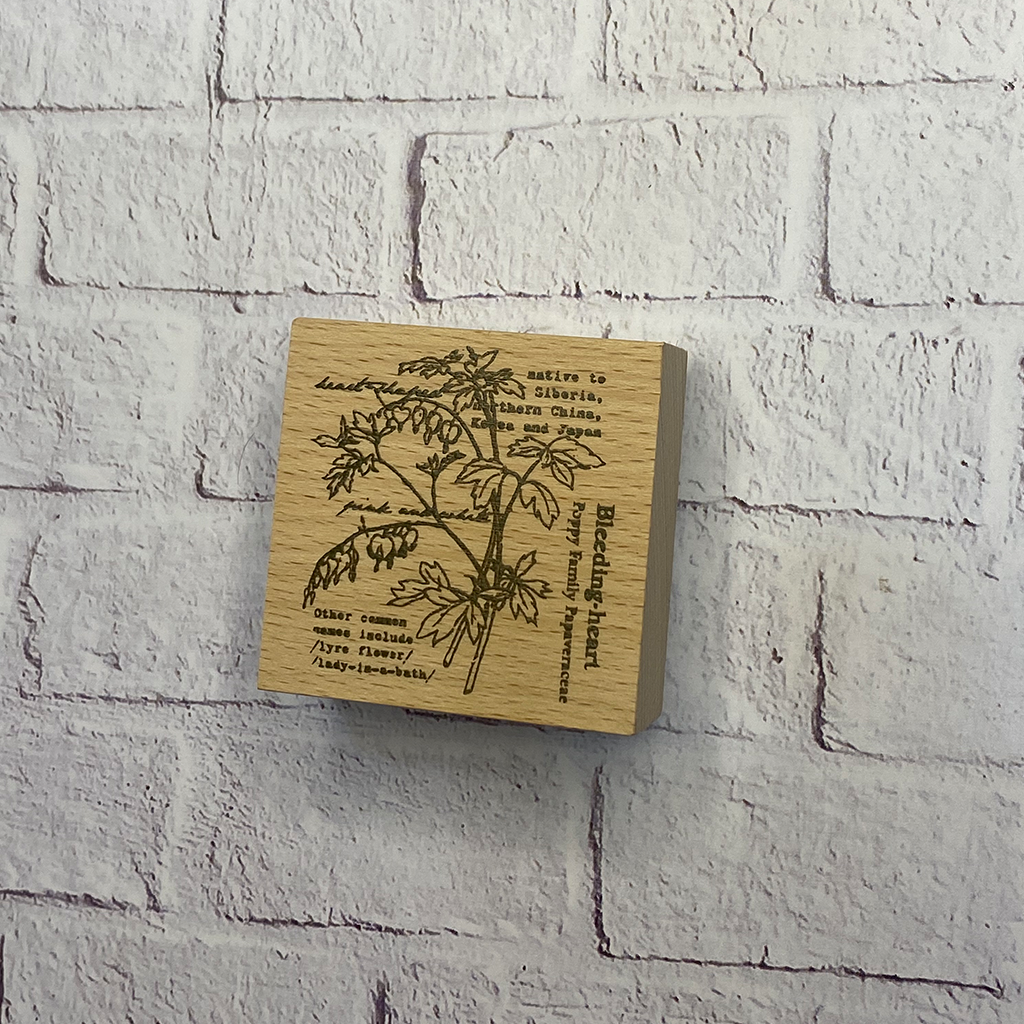 Yowoo Studio Rubber Stamp - Bleeding Heart