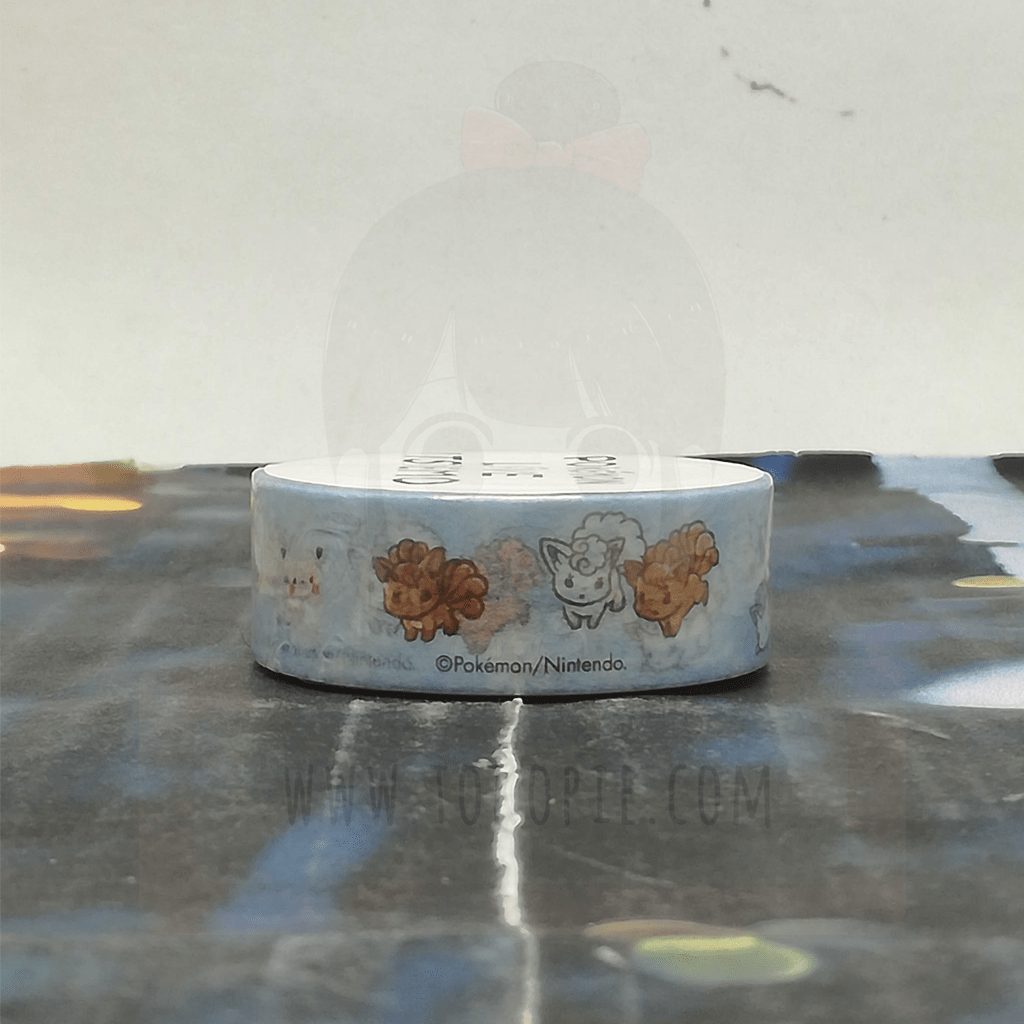 Pokemon Love Masking Tape Vulpix Ninetales Blue