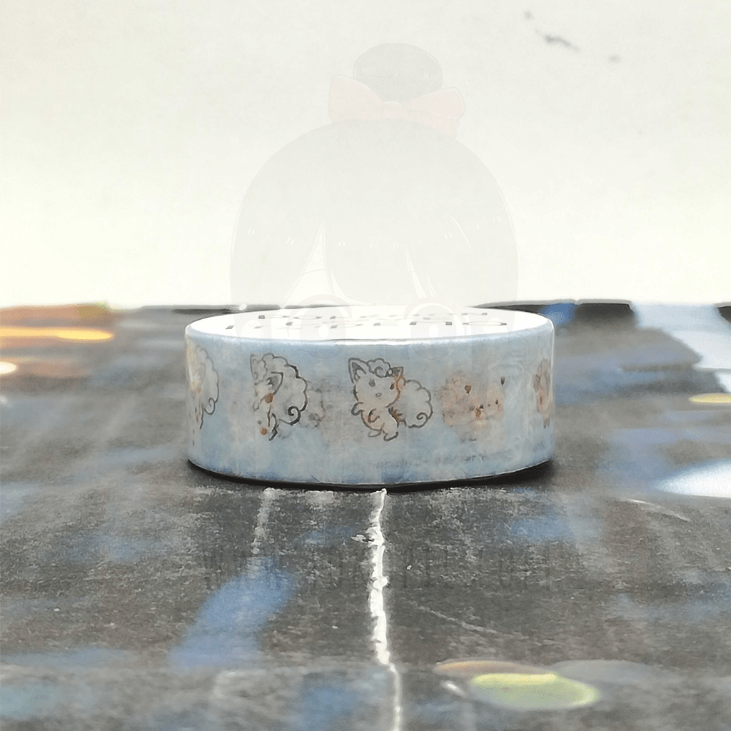 Pokemon Love Masking Tape Vulpix Ninetales Blue