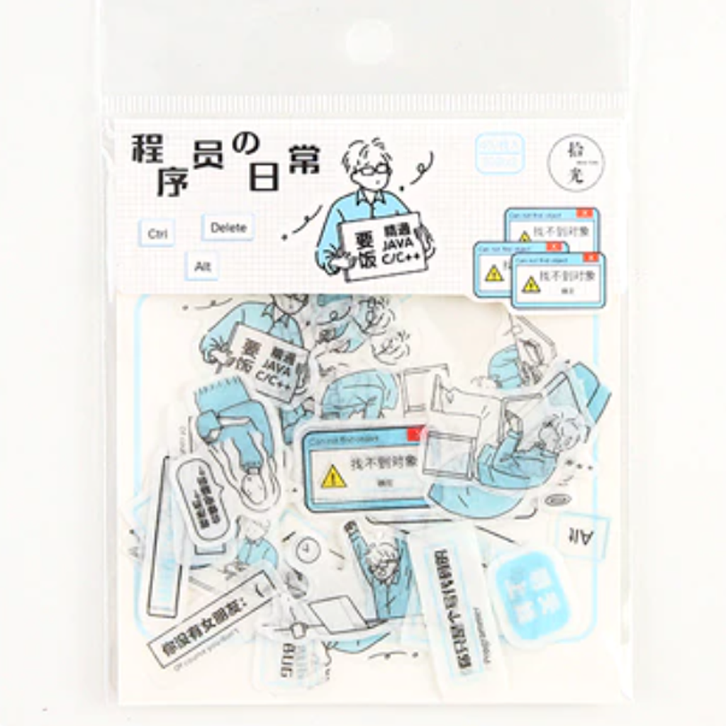 Miss Time Flake Sticker Daily Life Series