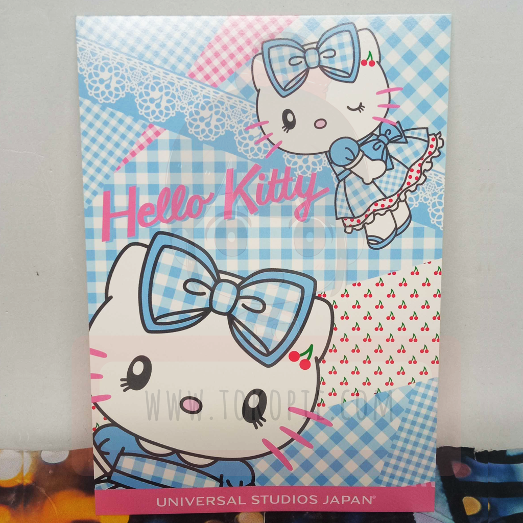 Sanrio Hello Kitty Cherry Blue Postcard
