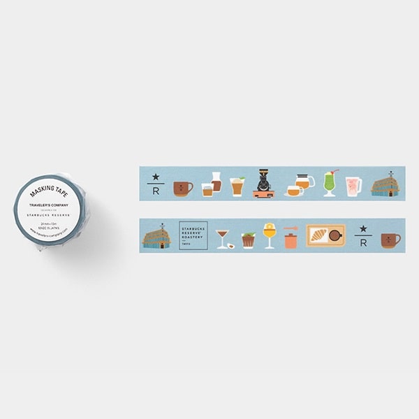 Traveler&#39;s Factory Starbucks Roastery Masking Tape Blue