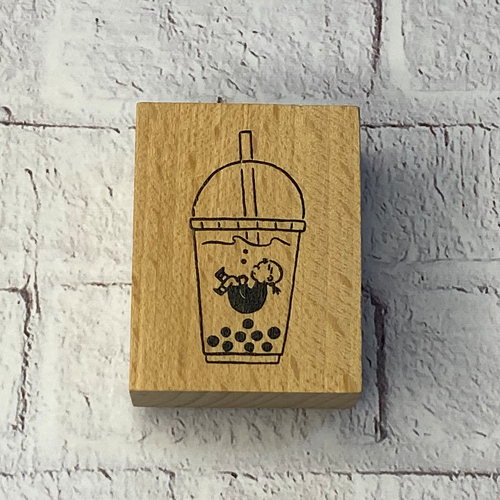 Yowoo Studio Rubber Stamp - Boba Girl