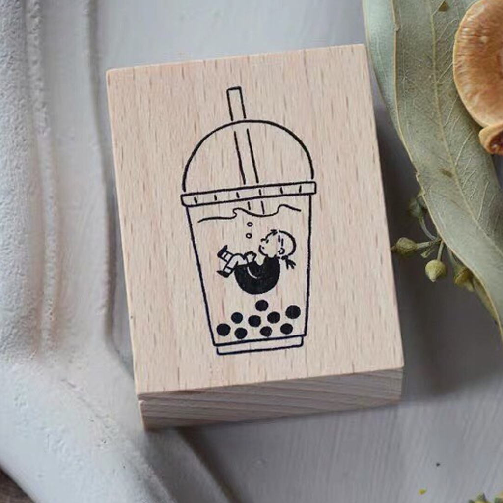 Yowoo Studio Rubber Stamp - Boba Girl
