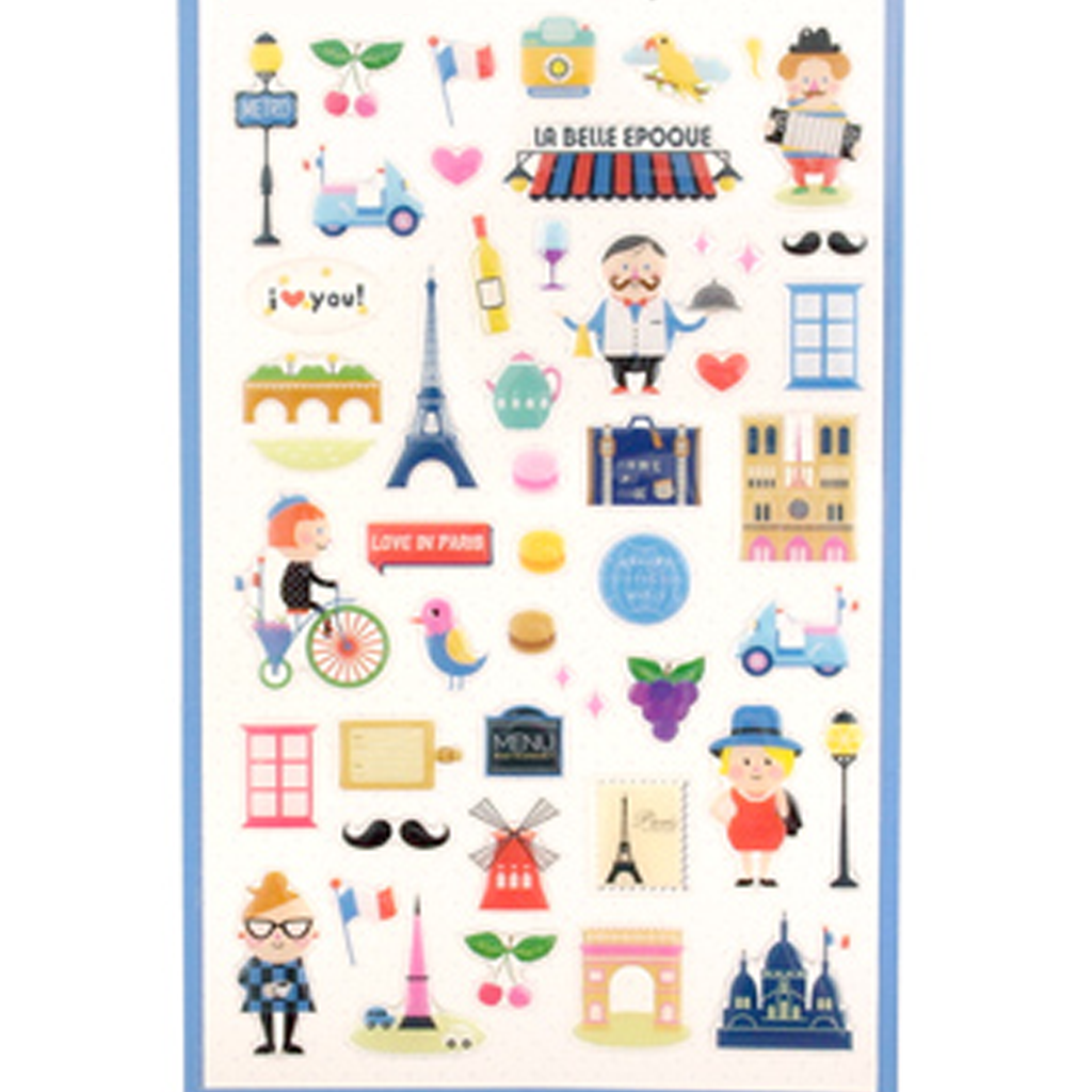 Bonjour Paris Decoration Sticker