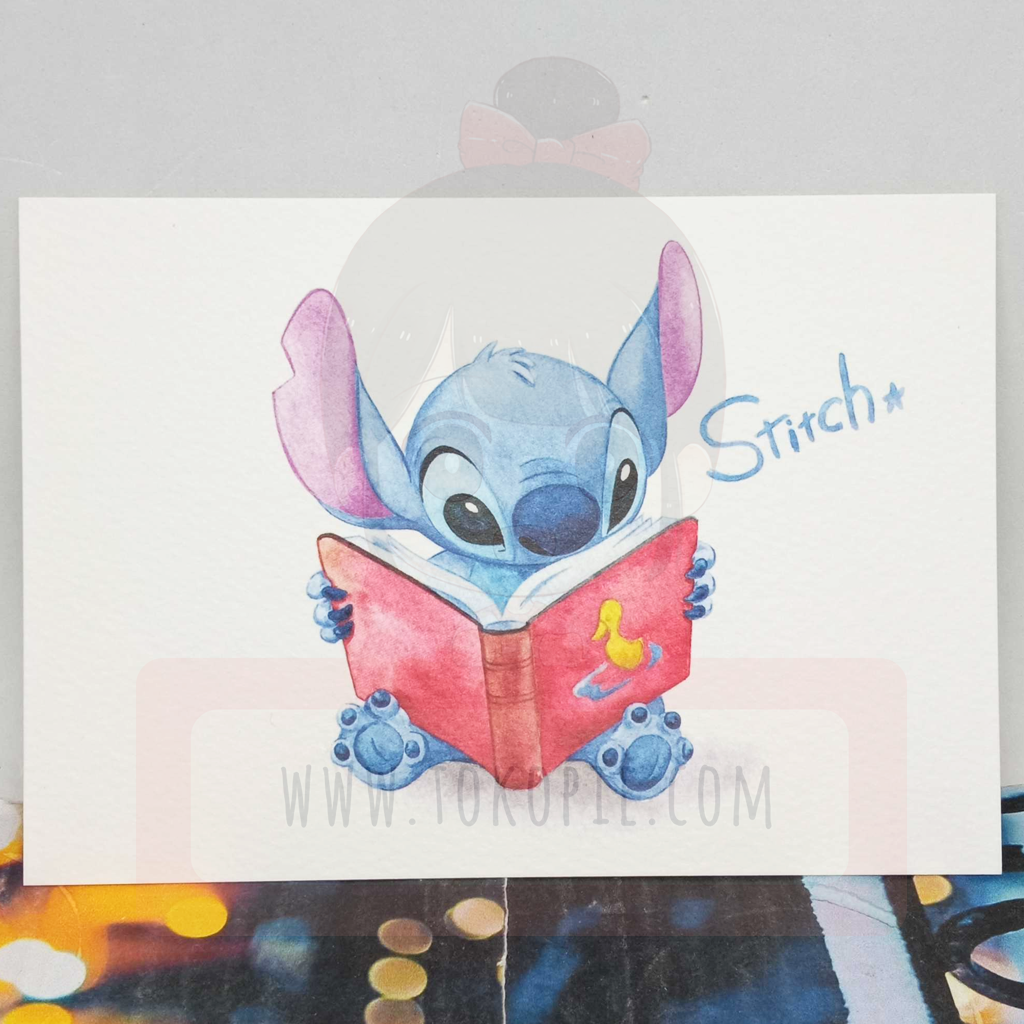 Disney Lilo And Stitch Hard Flake Sticker - tokopie