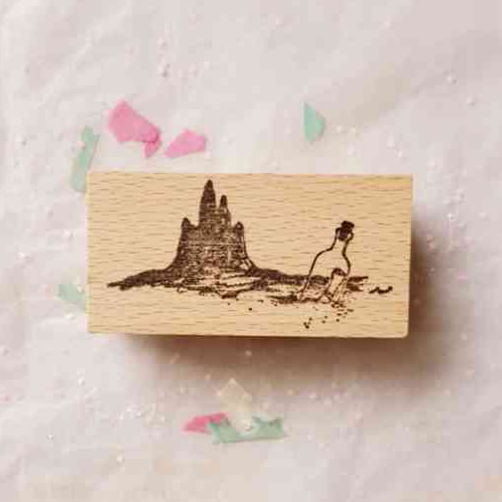 Emma Yeon Bottle Letter Rubber Stamp