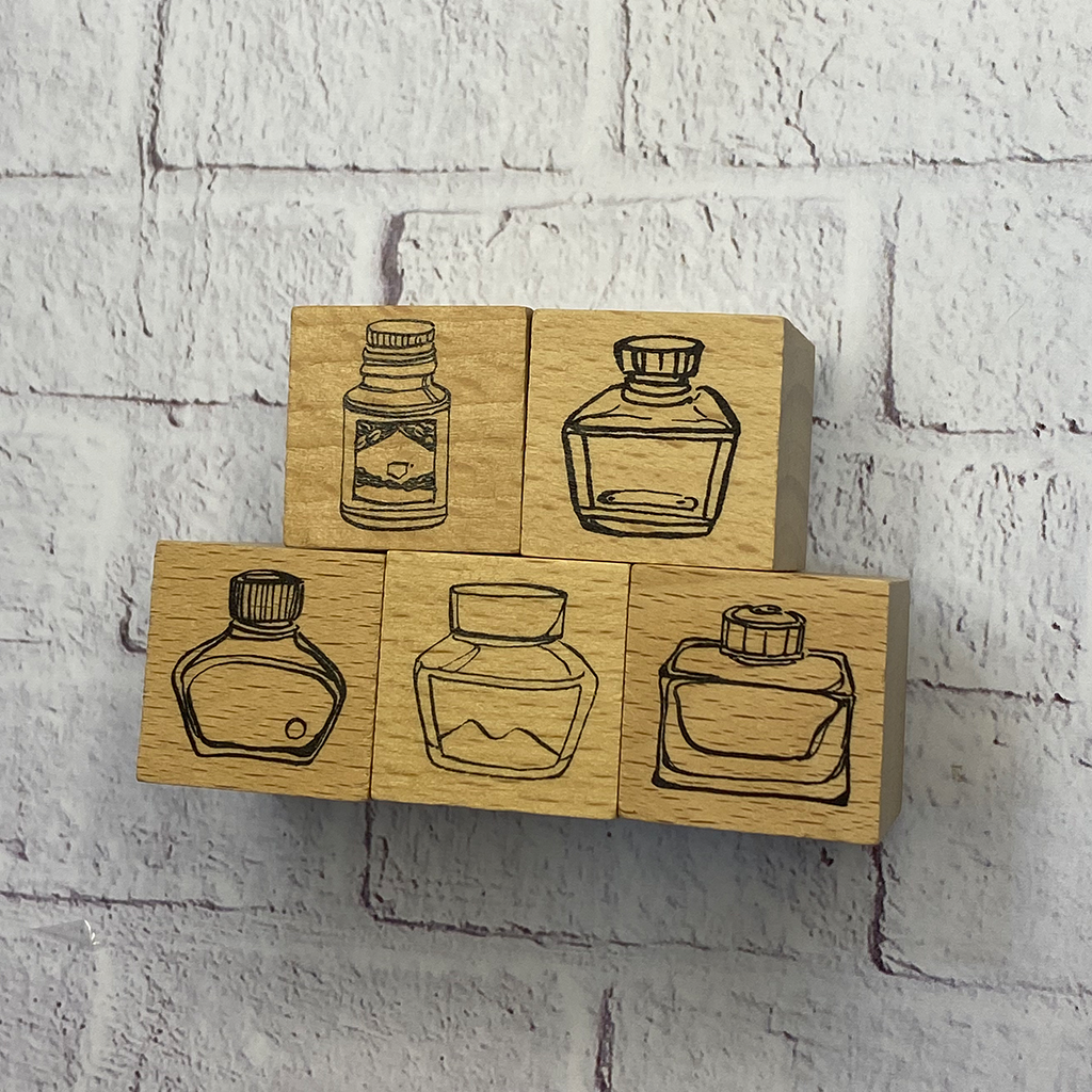 Bottle Rubber Stamp
