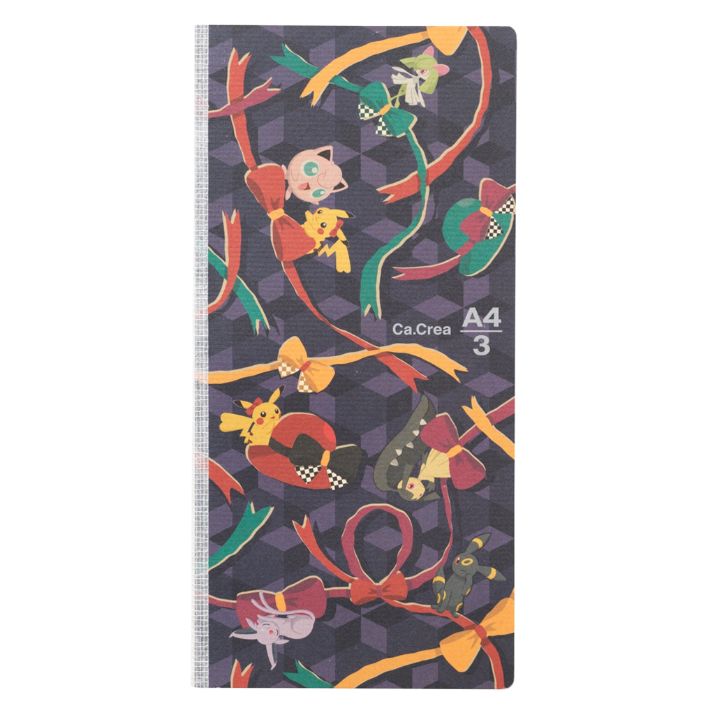 Ca.Crea A4 Small Notebook Japanese Pattern Pokemon Bowknot