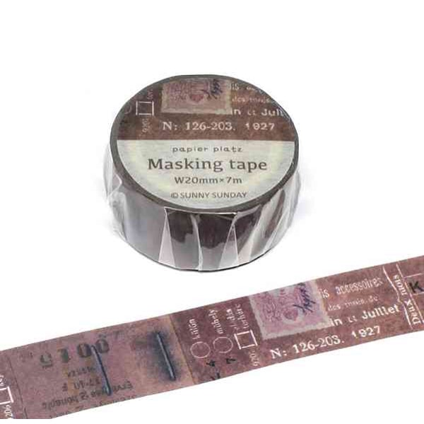 Sunny Sunday Papier Platz Masking Tape Beside the Box