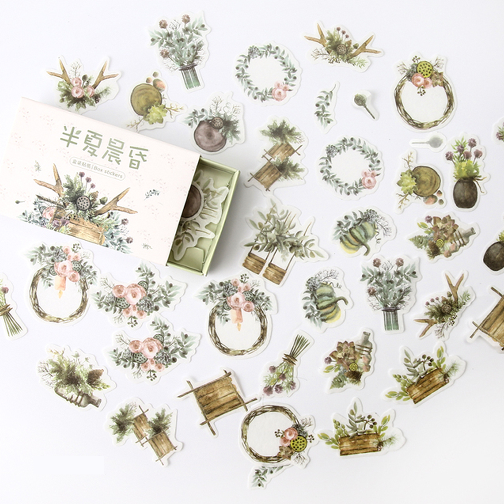 Boxed Stickers For Diary Scrapbooking