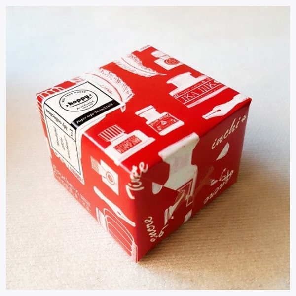Hoppy Mini Box Tape - Red Ink