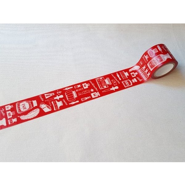 Hoppy Mini Box Tape - Red Ink