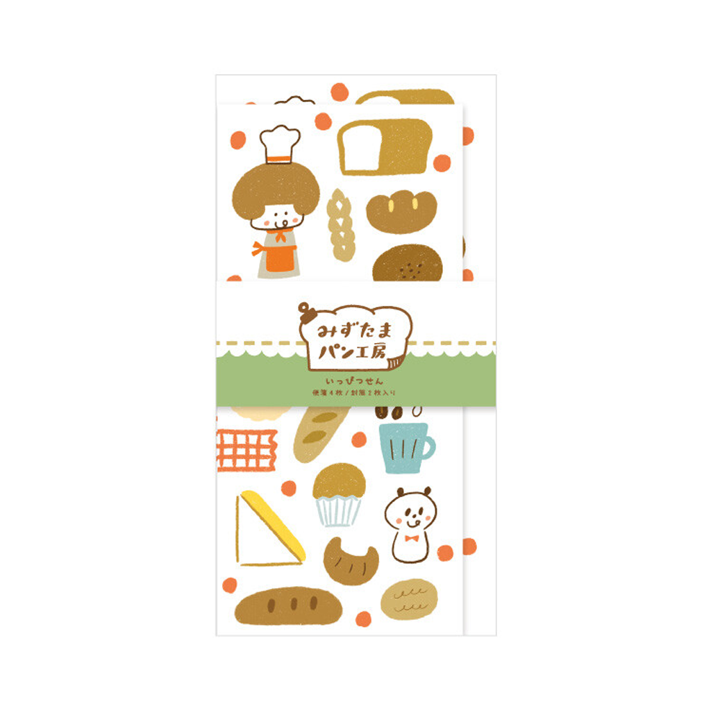 Papier Platz Mizutama Letter Paper Ippitsusen Various Bread