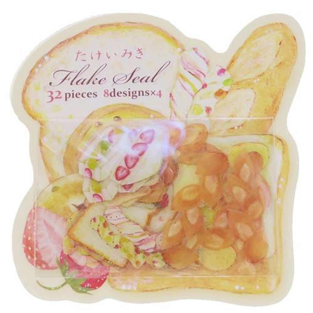 Clothes Pin Flake Seal Sticker Bread