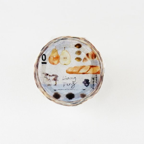 Liang Feng Watercolor Masking Tape - Breads Pears