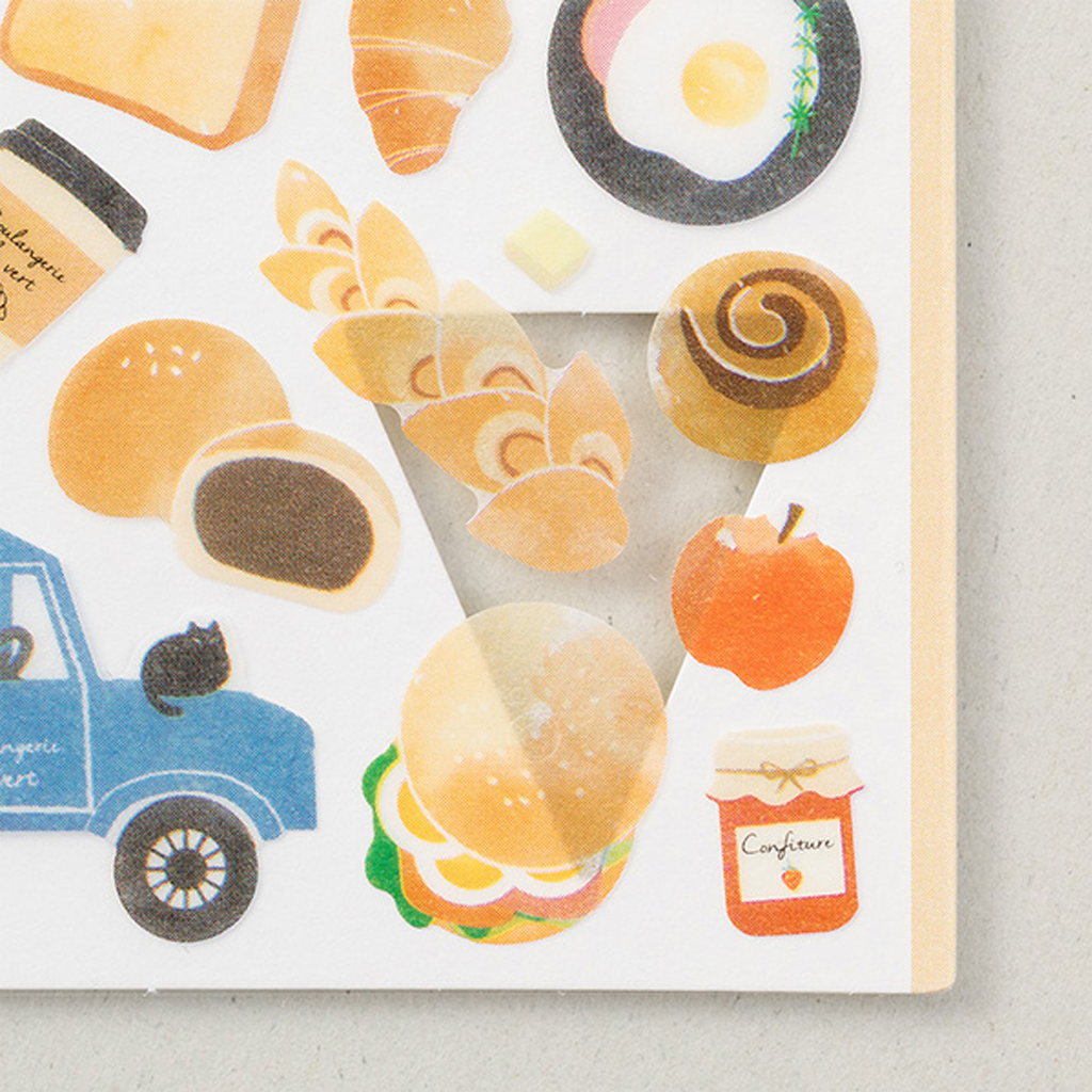 Midori Marche Masking Sticker Bread Pattern