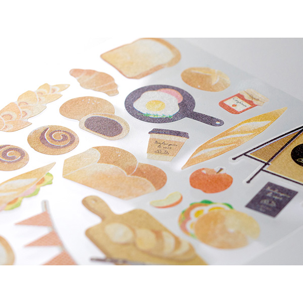Midori Marche Masking Sticker Bread Pattern