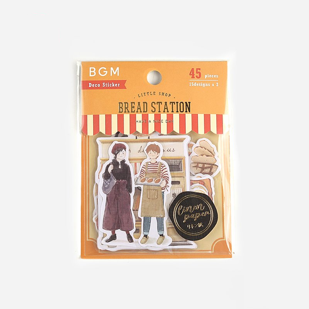 BGM Deco Sticker Little Shop Bread Station